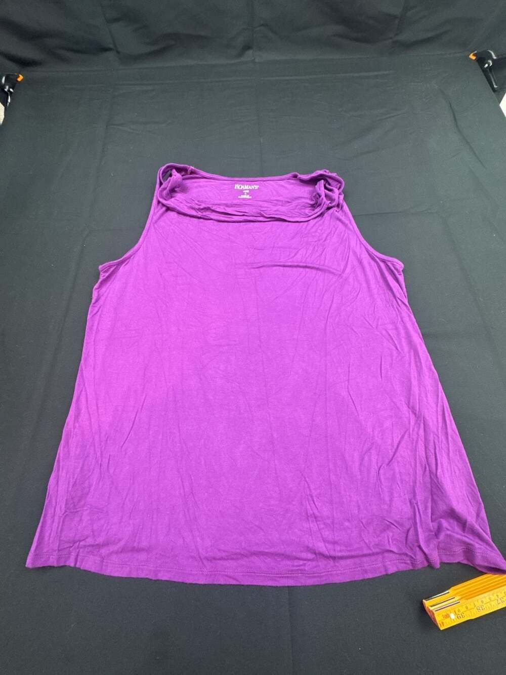 Roaman's Cowl Neck Tank Top Size 18/20 L Purple Sleeveless